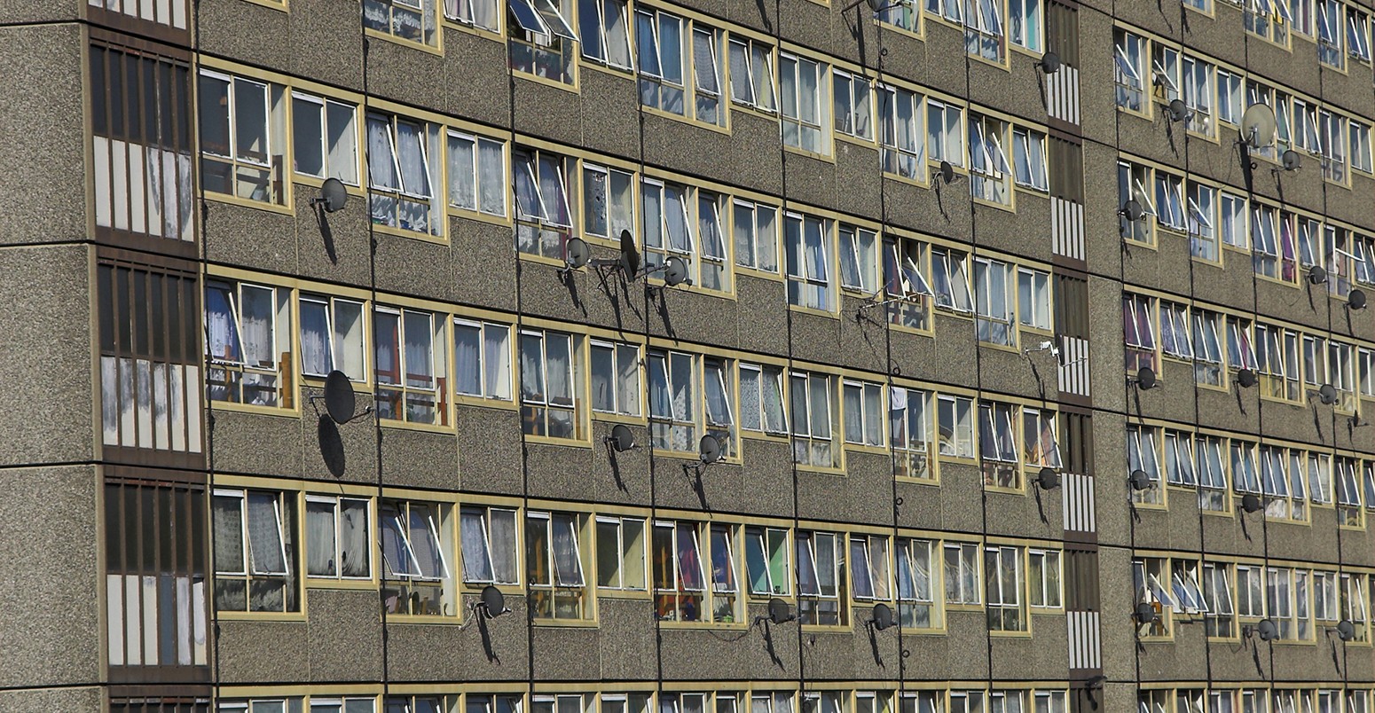 Block of flats in London, England