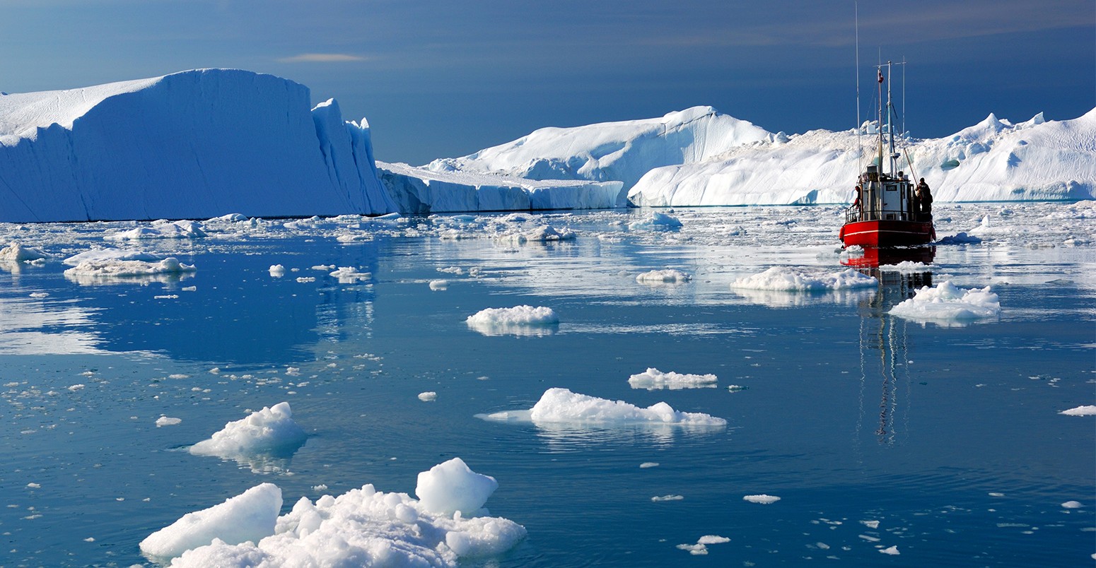 Icebergs in Disko Bay, Greenland