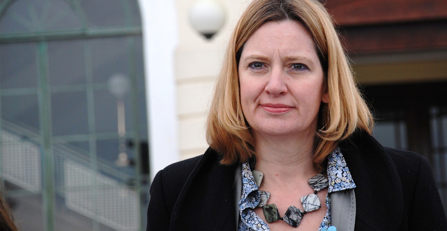 Amber Rudd attends a fundraising event in 2011