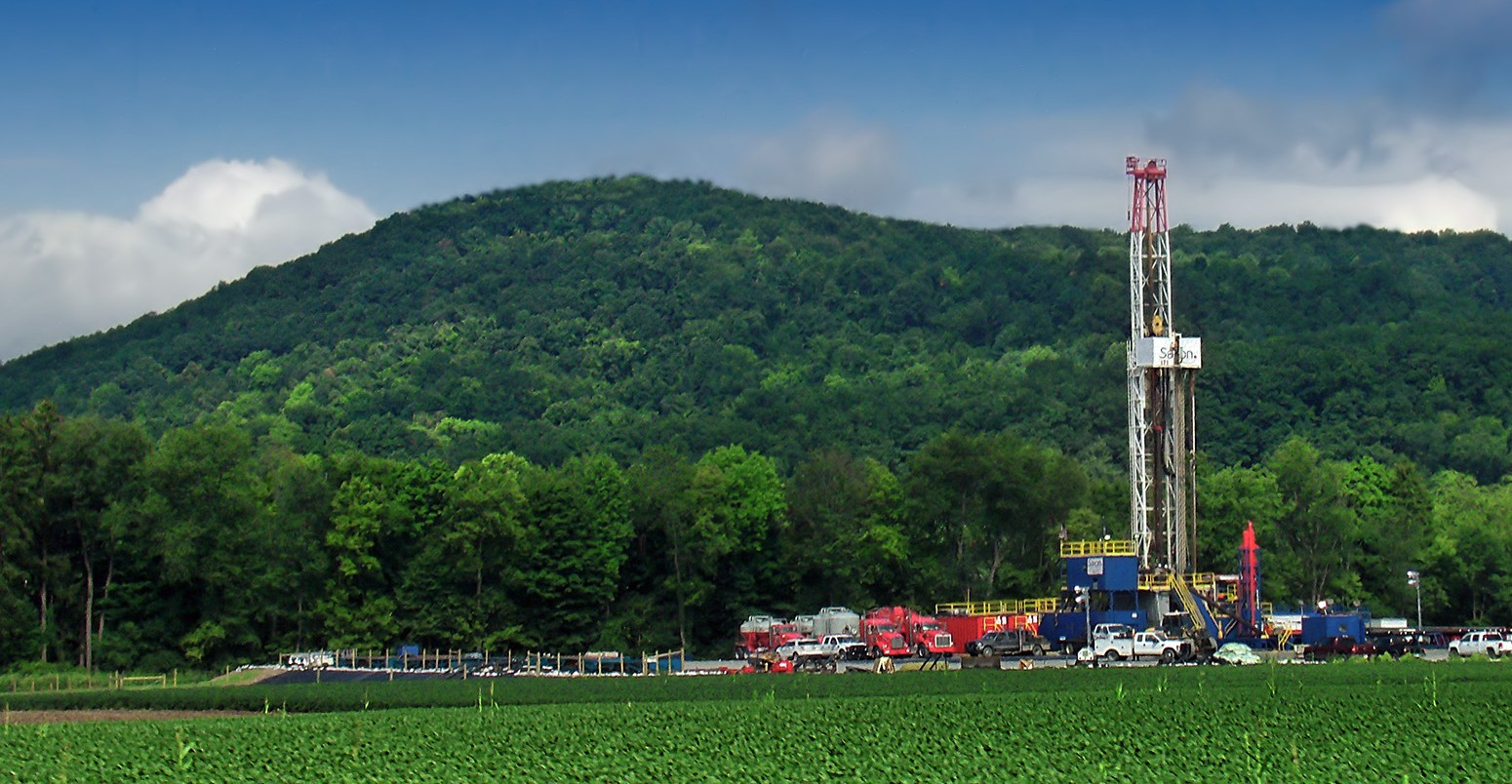 Marcellus shale gas-drilling site, Pennsylvania