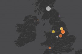 Map: coal plants in the UK