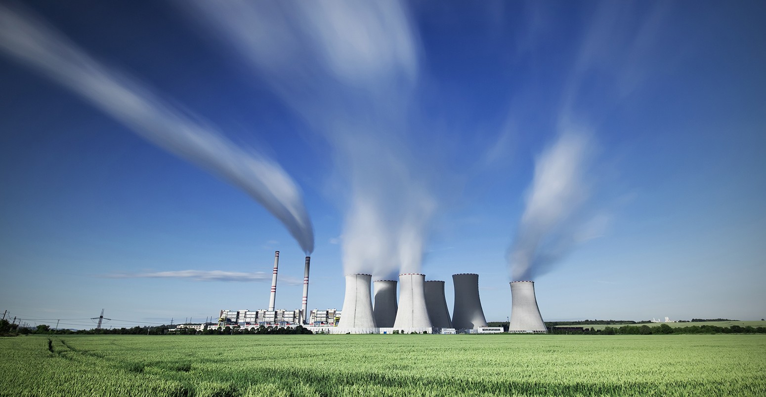 Coal-fired power station, Pocerady, Czech Republic.