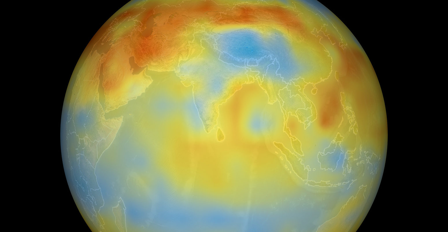 Global carbon dioxide, July 2003