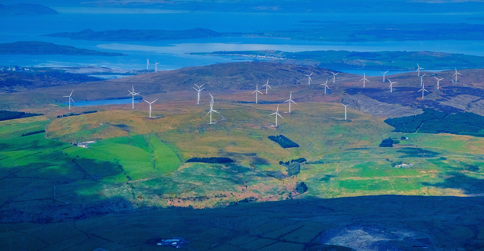 FBGE72 wind farm alternative energy turbines landscape uk