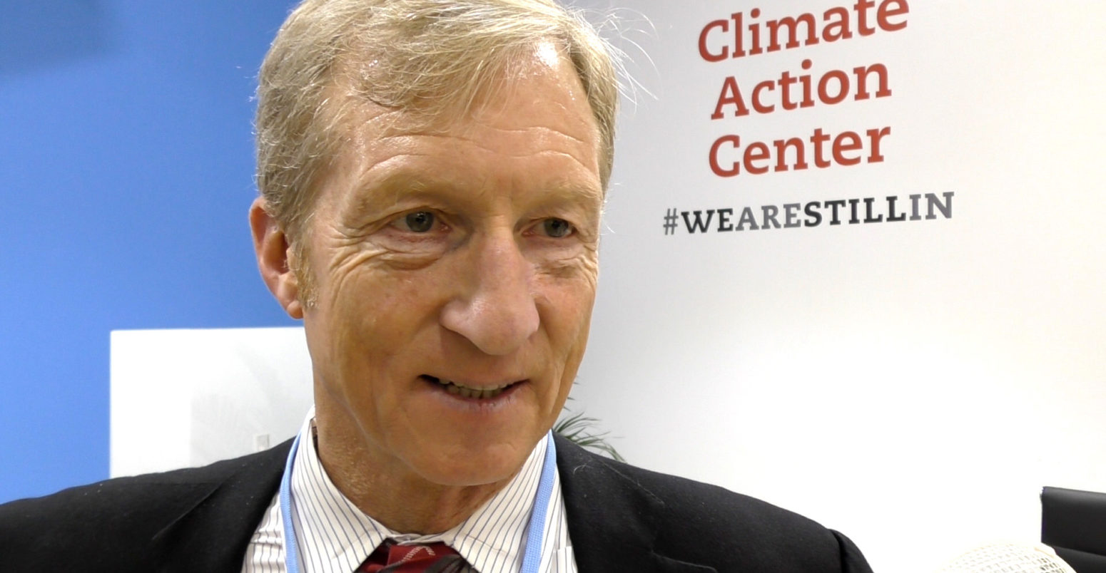 Tom Steyer, president of NextGen America, at COP24, Katowice, Poland.