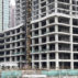 A block of half-built flats is left abandoned in Shanghai