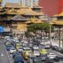 Traffic jam on a road in Shanghai, China, on 28 February 2023.