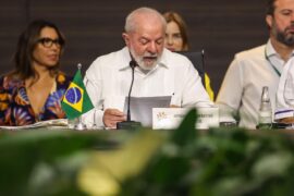 President of Brazil, Luiz Inacio Lula da Silva, at the Amazon summit in Belem, on 8 August 2023. Credit: Filipe Bispo / Alamy Stock Photo