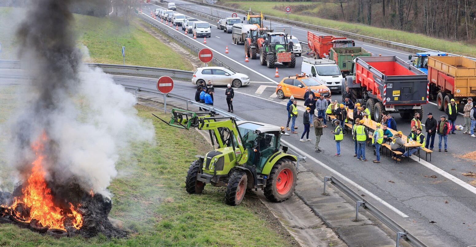 Anger and demonstration of farmers in France