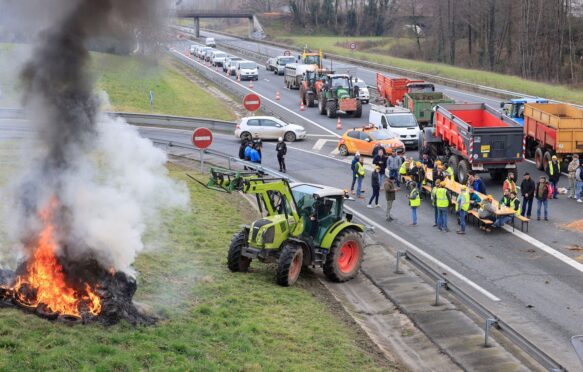 Anger and demonstration of farmers in France