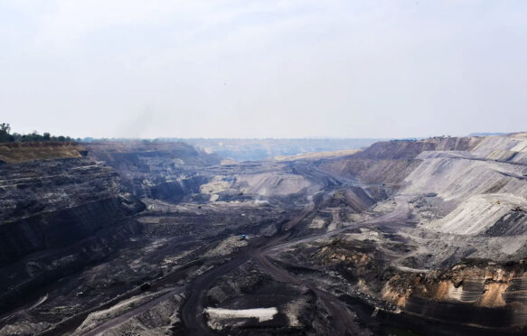 The Kusmunda coal mine. Credit: Aruna Chandrasekhar / Carbon Brief (2024)