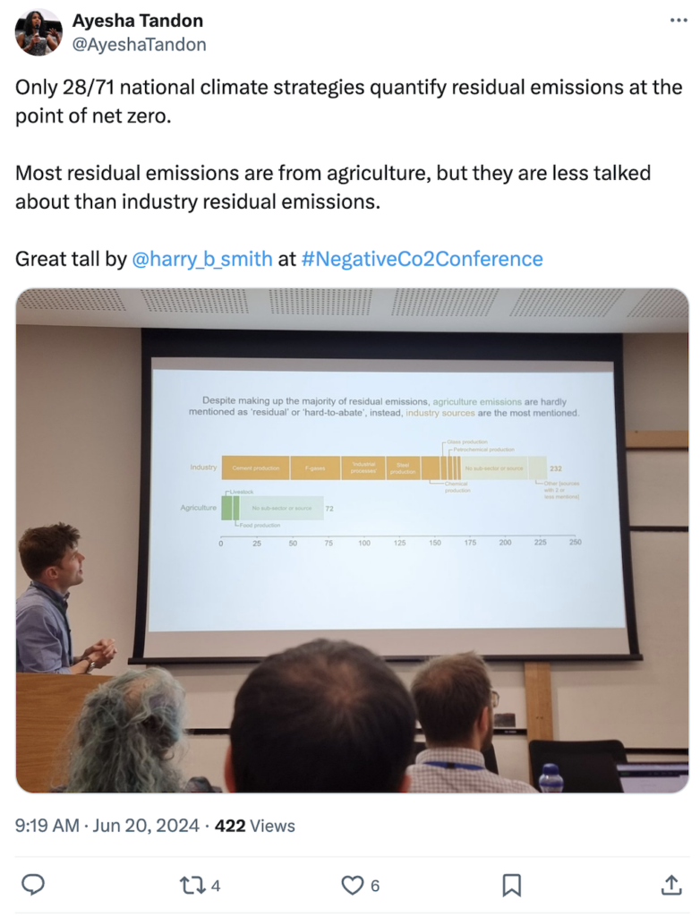 Ayesha Tandon on X: Only 28/71 national climate strategies quantify residual emissions at the point of net zero.