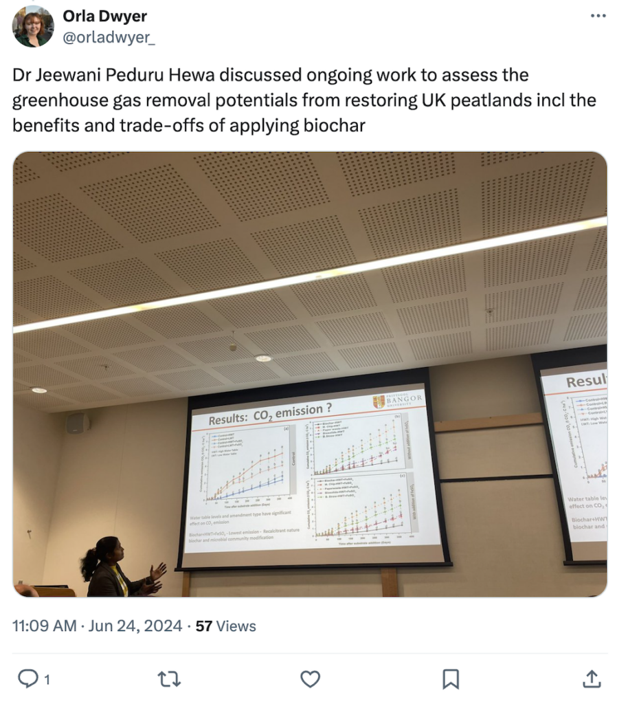 Orla Dwyer on X: Dr Jeewani Peduru Hewa discussed ongoing work to assess the greenhouse gas removal potentials