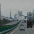 Cars move along a highway in China's coal-producing Shanxi province.