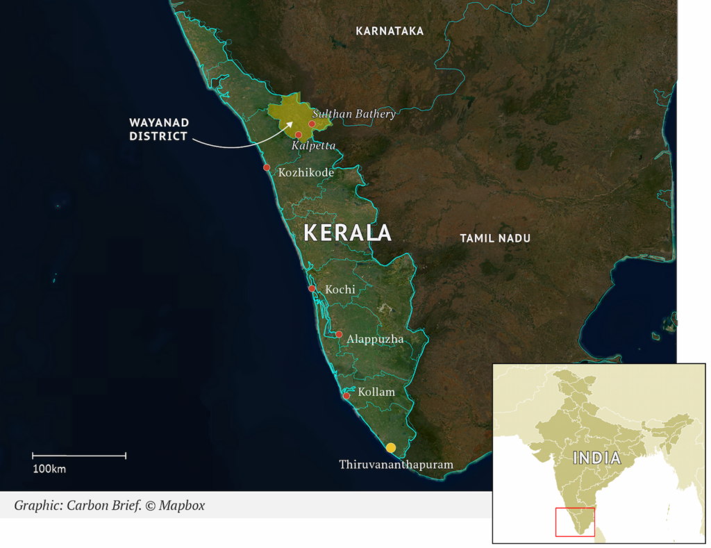 A map of Kerala