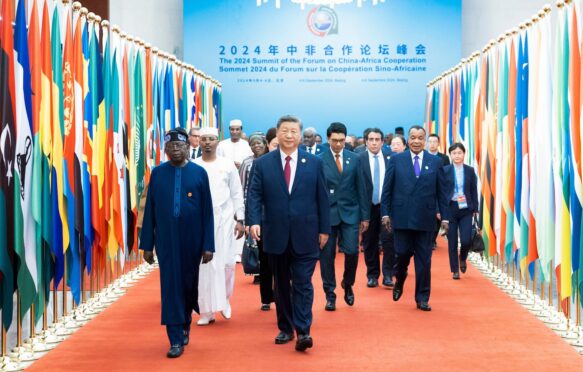 Chinese President Xi Jinping and foreign leader attend the 2024 Summit of the Forum on China-Africa Cooperation (FOCAC)