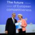 Ursula von der Leyen and Mario Draghi in Brussels, on 9 September 2024.