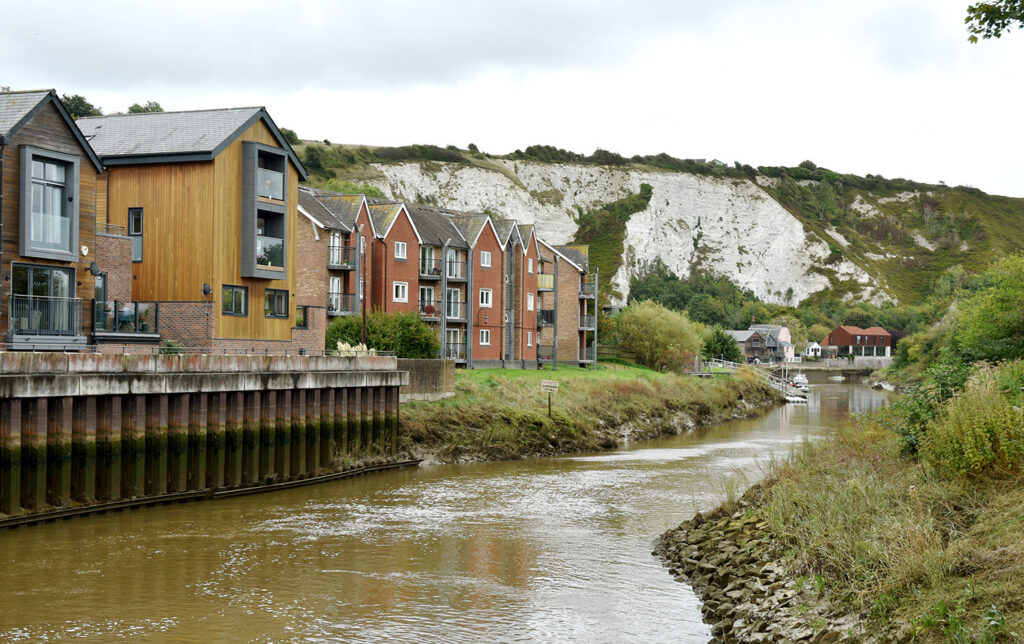 The River Ouse in Lewes on 25 September 2024. 