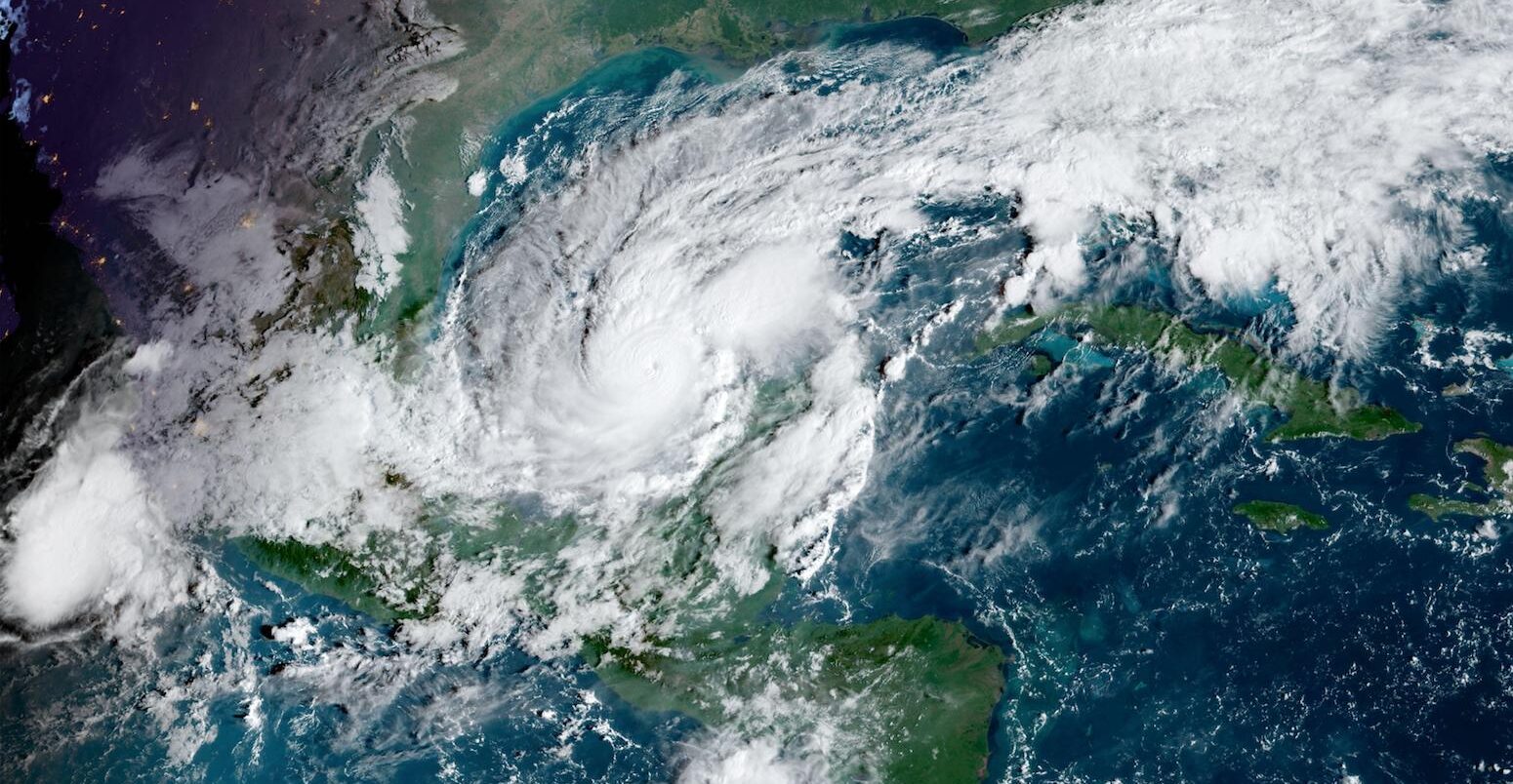 Hurricane Milton in the Gulf of Mexico, heading toward the Florida gulf coast. Credit: AC NewsPhoto / Alamy Stock Photo. Image ID: 2Y8YHBB.