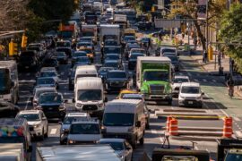 Traffic in Manhattan, New York, US