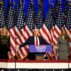 Donald Trump delivers a speech from the Palm Beach Convention Center at the Trump Campaign Election Night Watch Party in West Palm Beach, Florida, November 5, 2024.