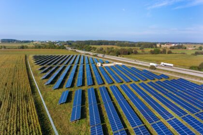 Solar panels in Bavaria, Germany.