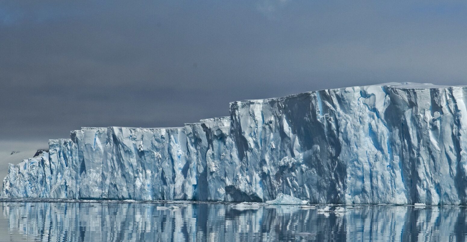 Thwaites glacier in West Antarctica.