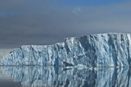 Thwaites glacier in West Antarctica.