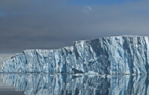 Thwaites glacier in West Antarctica.