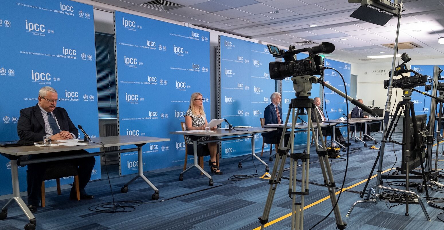 IPCC press conference held on 4 April 2022 to present the summary for policymakers of the WG3 report