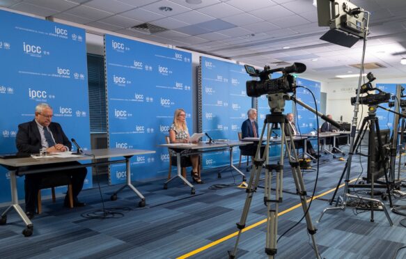 IPCC press conference held on 4 April 2022 to present the summary for policymakers of the WG3 report