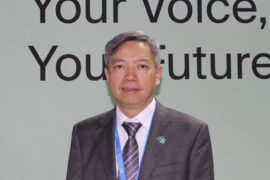 Prof Wang Can at COP29 in Baku.