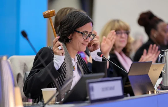 COP 16 President Susana Muhamad, Colombia, 27 February 2025. Credit: IISD/ENB | Mike Muzurakis.