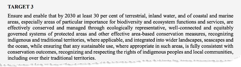 Objetivo 3 del marco global de biodiversidad